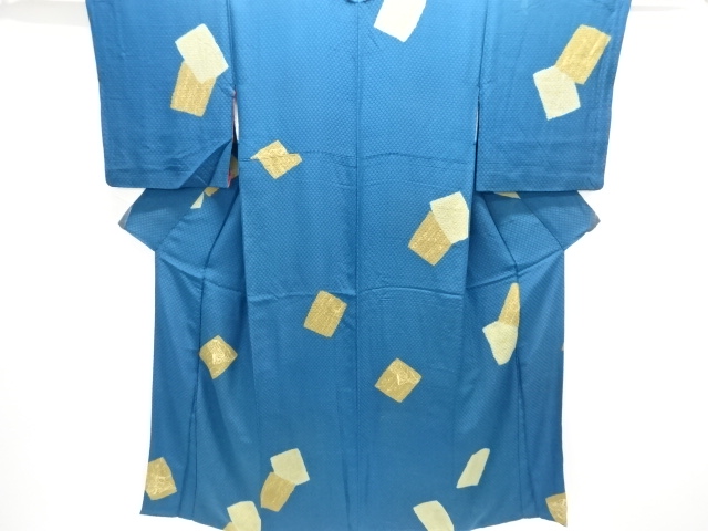 JAPANESE KIMONO / ANTIQUE KIMONO / URUSHI / MON KINSHA / SHIBORI / HYAKUNIN ISSU PATTERN